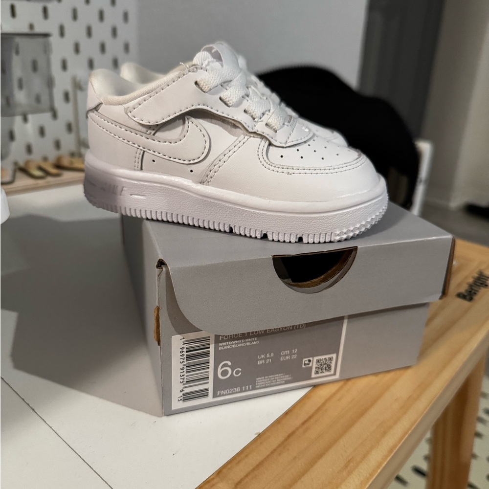 Nike Air Force 1 White Sneakers -6C